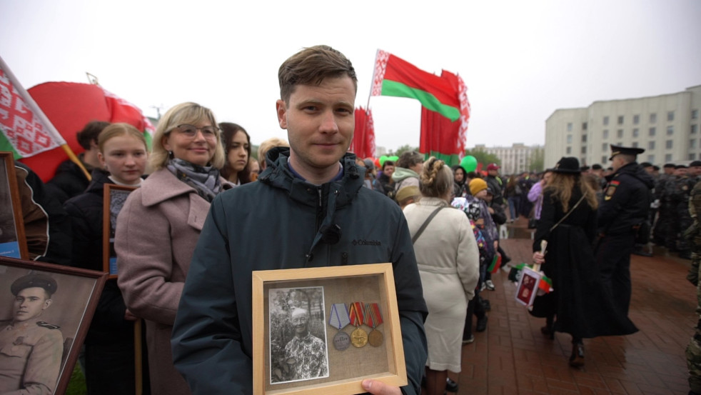 Парад наследников Великой Победы прошёл на площади Ленина в Могилеве